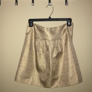 J.Crew Metallic Miniskirt